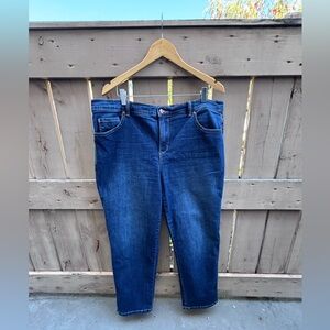 Gloria Vanderbilt Dark Blue Straight Jeans